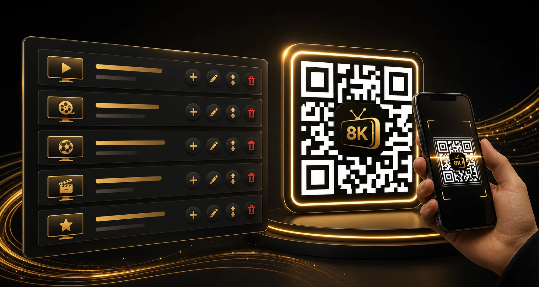 إدارة باقات اشتراك IPTV عبر QR Code
