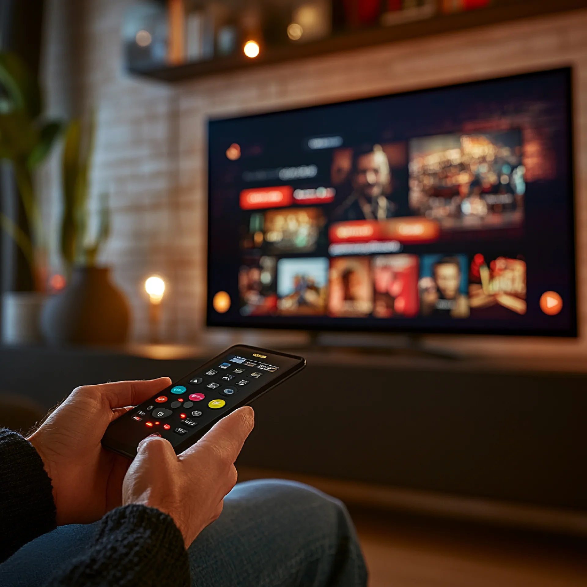 تشغيل IPTV على الشاشة بالريموت